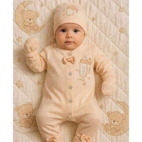 3 Pieces Baby Gift Set - Peach