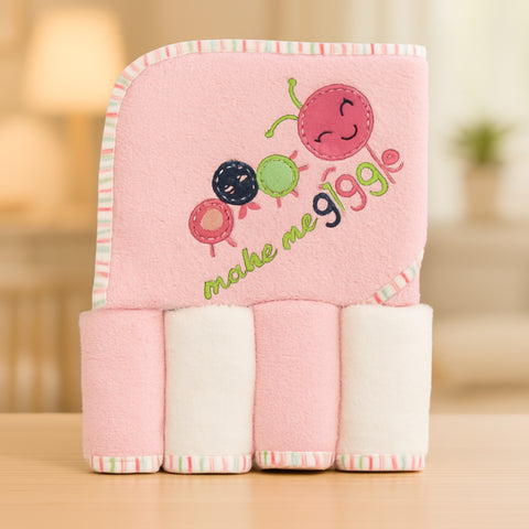 Hooded Towel - Pink