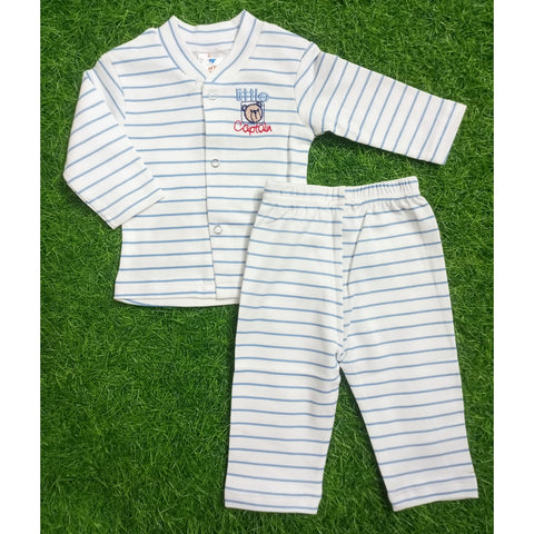 Night Suit - Blue Lining - My Baby