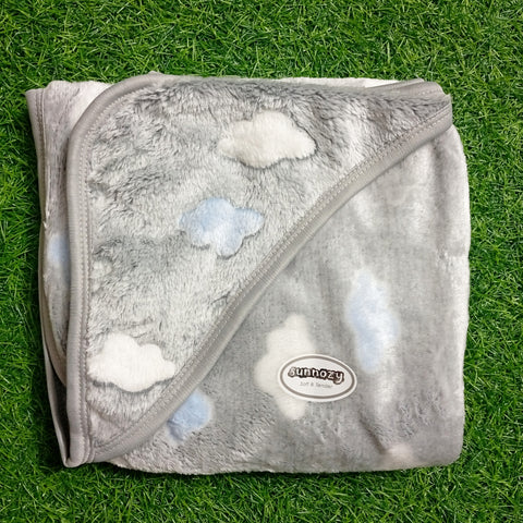 Plush Wrapping Sheet - Clouds