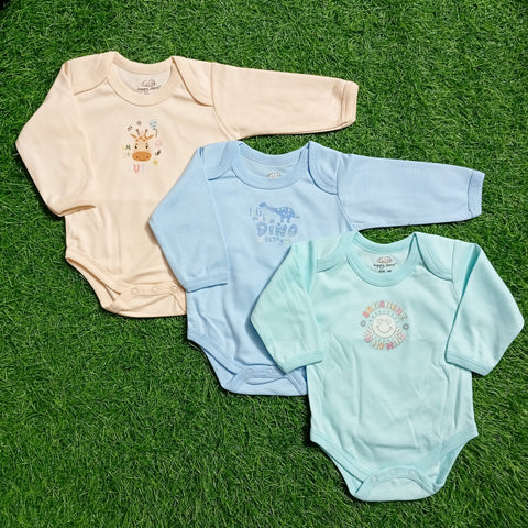 Pack of 3 Baby Suits -  Cartoon
