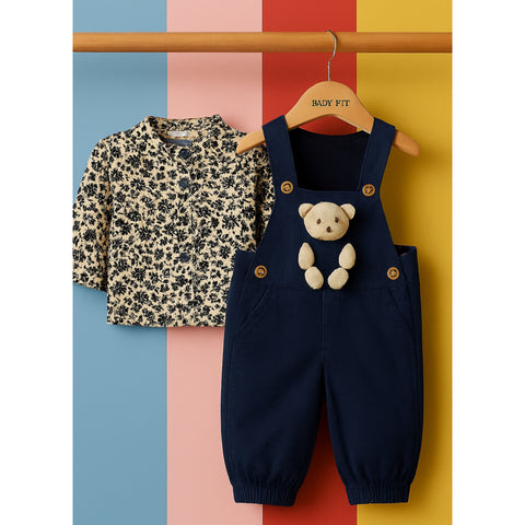 Baby Romper - Bear Blue - Baby Fit