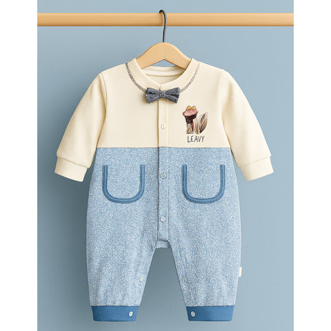 Winter Baby Romper - Ready - Blue