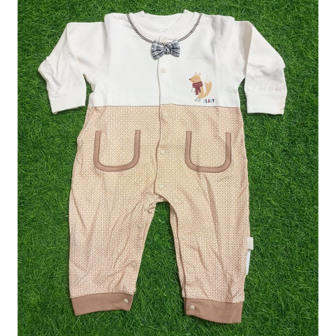 Winter Baby Romper - Ready - Brown