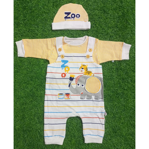 Romper with Cap - Lion Yellow
