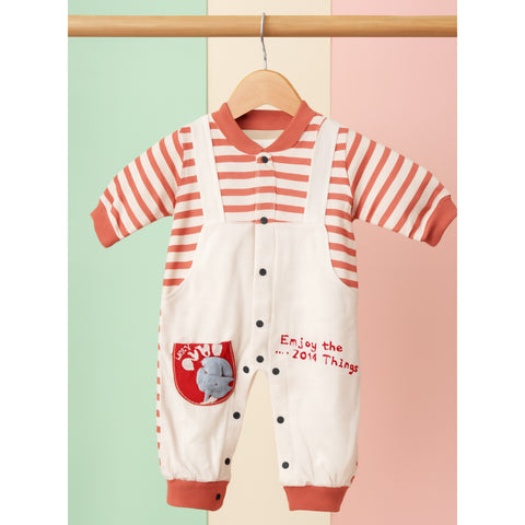 Winter - Premium Romper - Dino Orange