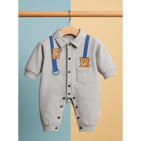 Winter - Premium Romper - Bear Gray