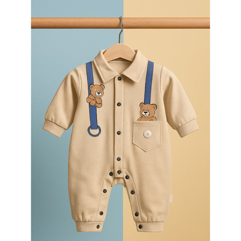 Winter - Premium Romper - Bear Brown