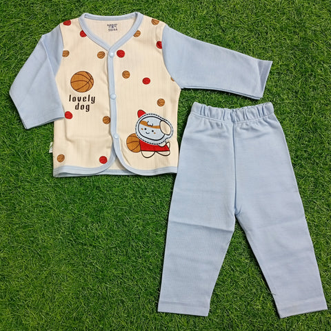 Night Suit - Lovely Dog - Blue