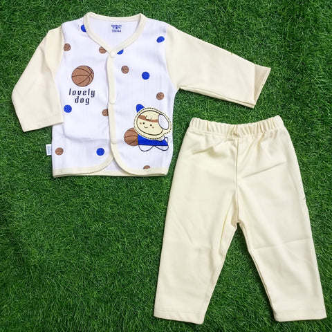 Night Suit - Lovely Dog - Yellow