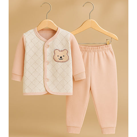 Night Suit - Bear - Peach