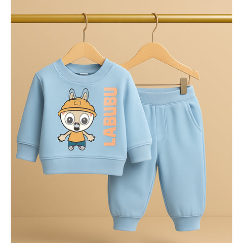 Sweatshirt and Trouser - Labubu - Light Blue