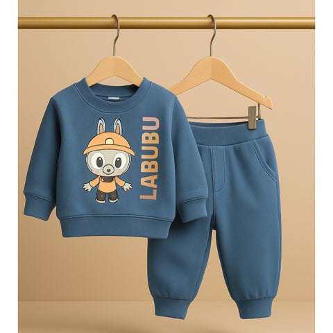Sweatshirt and Trouser - Labubu - Blue