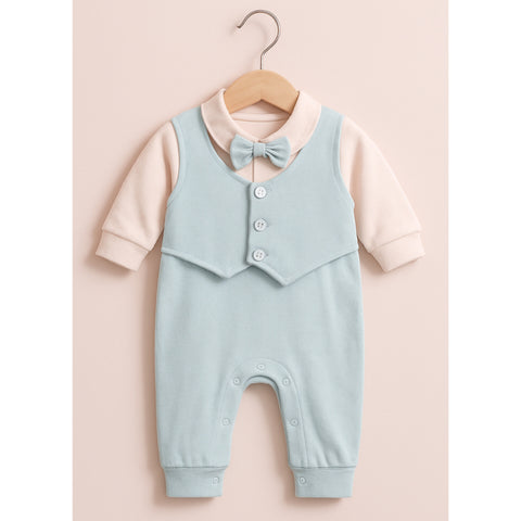Baby Romper - Light  Blue - BL05