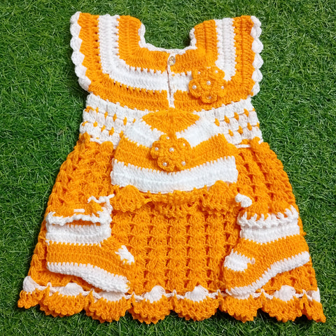 Crochet Baby Frock - Design 4