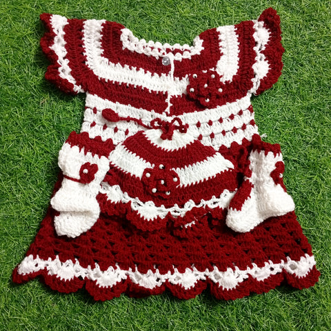 Crochet Baby Frock - Design 3