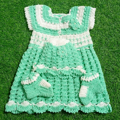 Crochet Baby Frock - Design 5