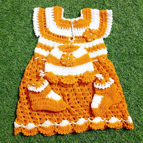 Crochet Baby Frock - Design 6