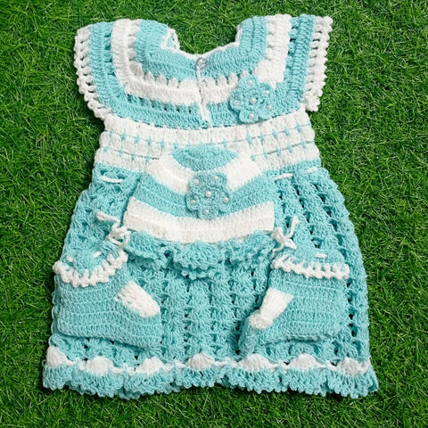 Crochet Baby Frock - Design 7