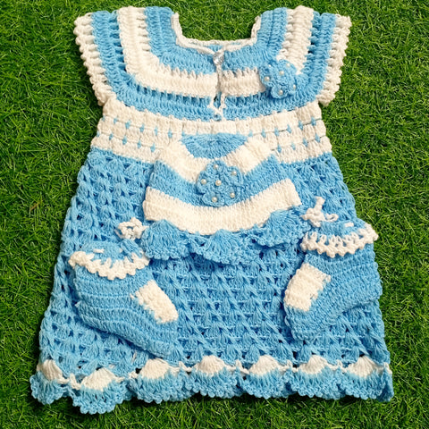 Crochet Baby Frock - Design 10