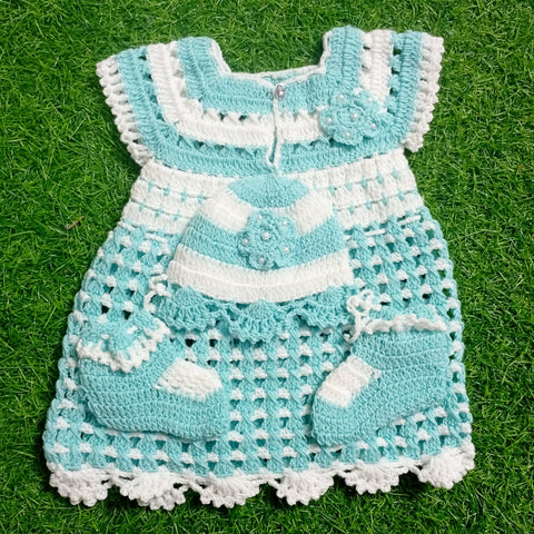 Crochet Baby Frock - Design 18