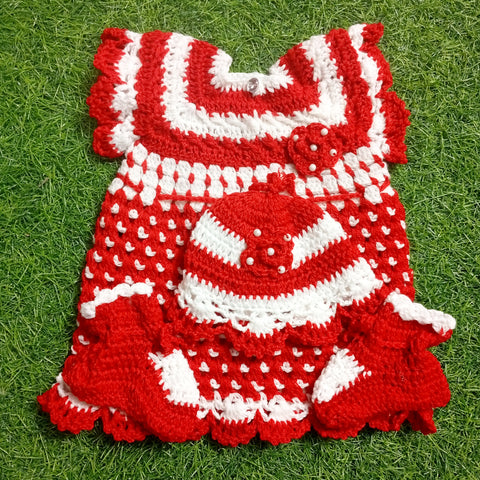 Crochet Baby Frock - Design 17