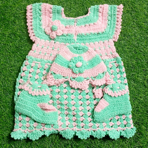 Crochet Baby Frock - Design 22