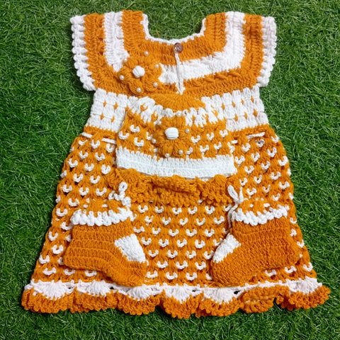 Crochet Baby Frock - Design 24