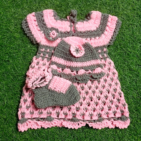 Crochet Baby Frock - Design 25