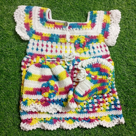 Crochet Baby Frock - Design 35