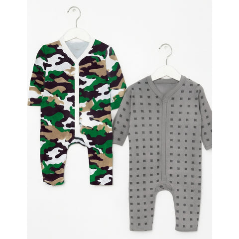 Pack of 2 Baby Rompers - 25 - Design