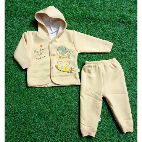 2 Pieces - Hooded Set - Yellow