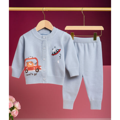 Woolen - Shirt & Trouser - Space Blue