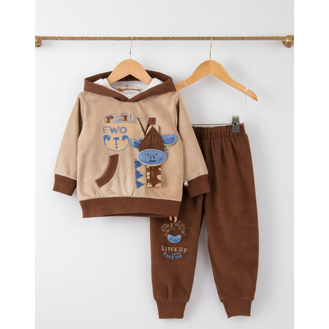 Winter - Hoodie & Trouser - Giraffe Brown