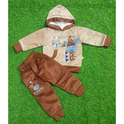 Winter - Hoodie & Trouser - Giraffe Brown