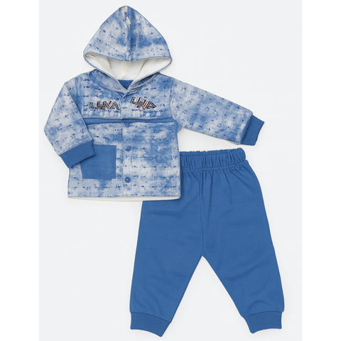 Winter - Hoodie & Trouser - Alphabet Blue