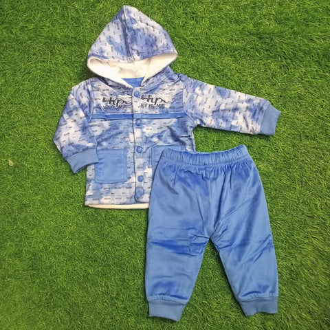 Winter - Hoodie & Trouser - Alphabet Blue