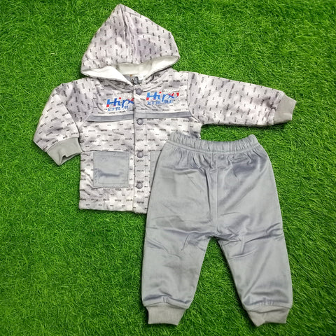 Winter - Hoodie & Trouser - Alphabet Gray