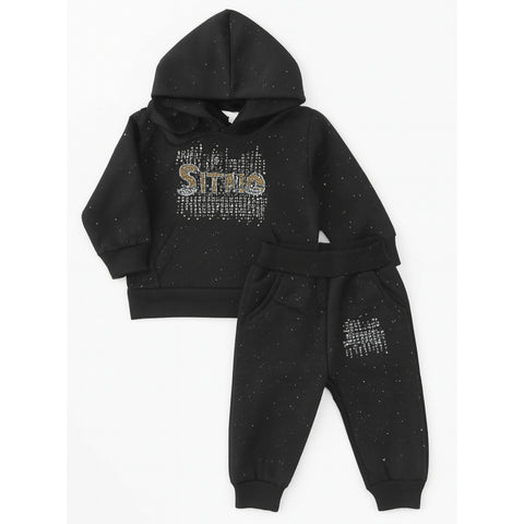 Winter - Hoodie & Trouser - Black Smile