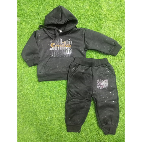 Winter - Hoodie & Trouser - Black Smile