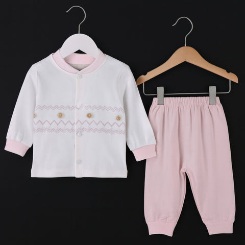 Premium Shirt & Trouser - Cartoon Pink