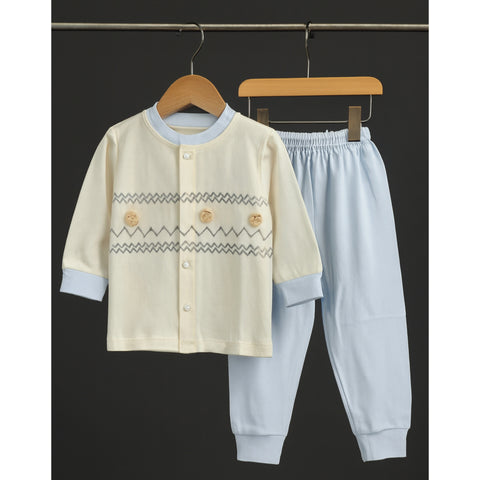 Premium Shirt & Trouser - Cartoon Blue