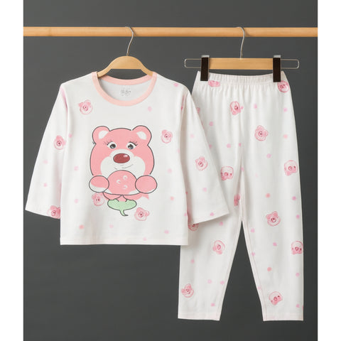 Shirt & Trouser - Pink Cartoon