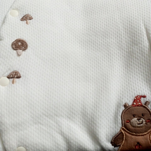 Winter - Baby Romper - Blue Cartoon