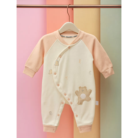 Winter - Baby Romper - Bear Peach