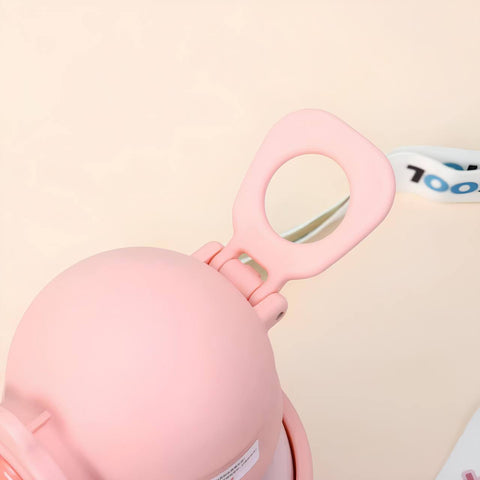 Cute Cartoon Bottle with Straw -  500ML