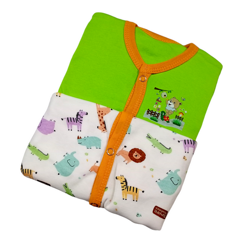 Pack of 2 Romper - Dark Green - D5