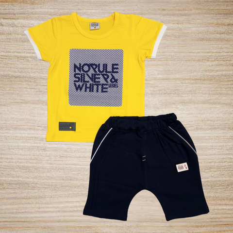 SB - T.Shirt & Short - Yellow - TS2410
