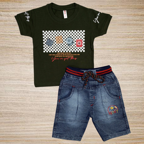 SB - T.Shirt & Short - Green - TS2426