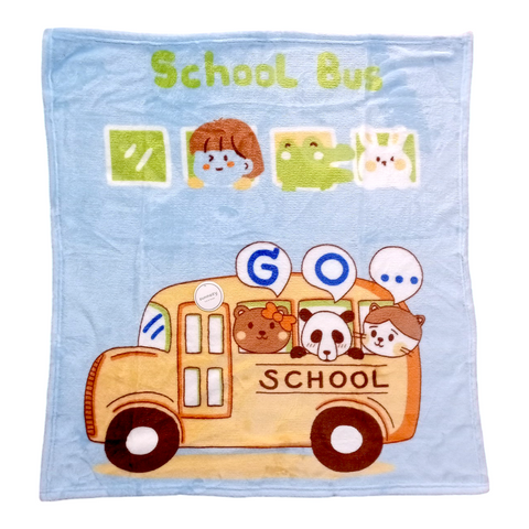 Plush Fleece Blanket - School Bus